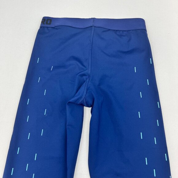 Nike Dri-Fit Women’s Cropped Leggings Blue/Turquoise Size Medium - Picture 5 of 8